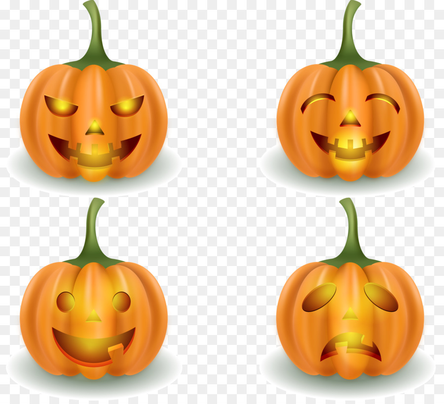 Jack-o-lantern Calabaza Halloween-Kürbis - Horror-Halloween-Kürbis Vektor