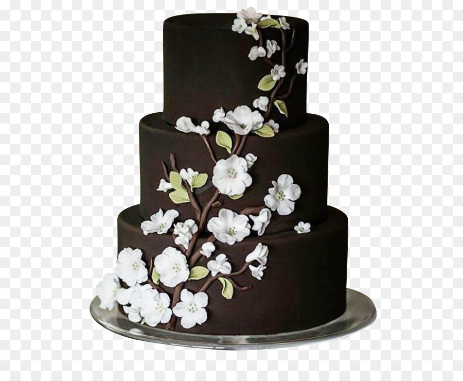 Hochzeits-Kuchen-Kuchen mit Schokolade Zuckerguss Cupcake-Blech-Kuchen - Camellia-Schokoladen-Kuchen