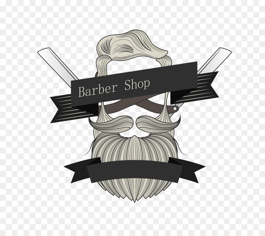 Logo Parrucchiere Graphic design - Vettoriali barba immagine