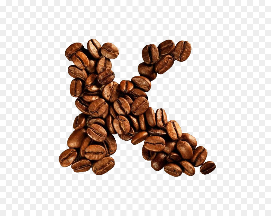 Chicco di caffè Alfabeto - chicchi di caffè alfabeto