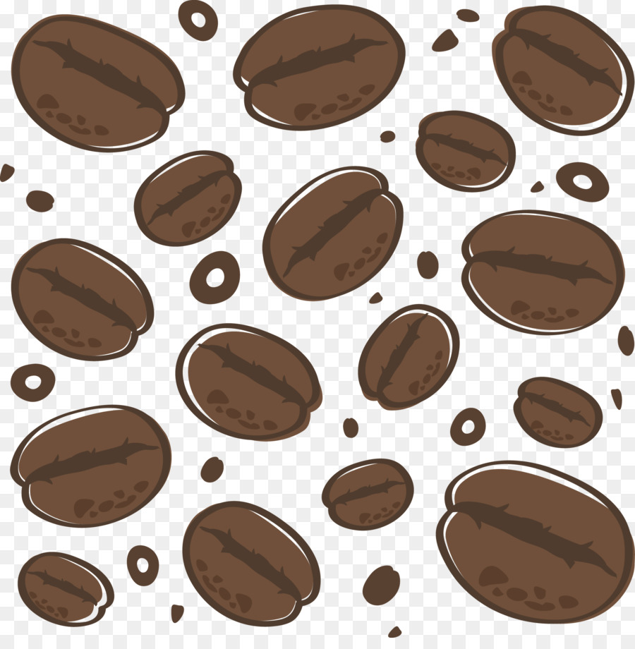 Kaffeebohnen-Cafe-Kaffee-Tasse - Vektor-Kaffee-Bohnen Schattierung material