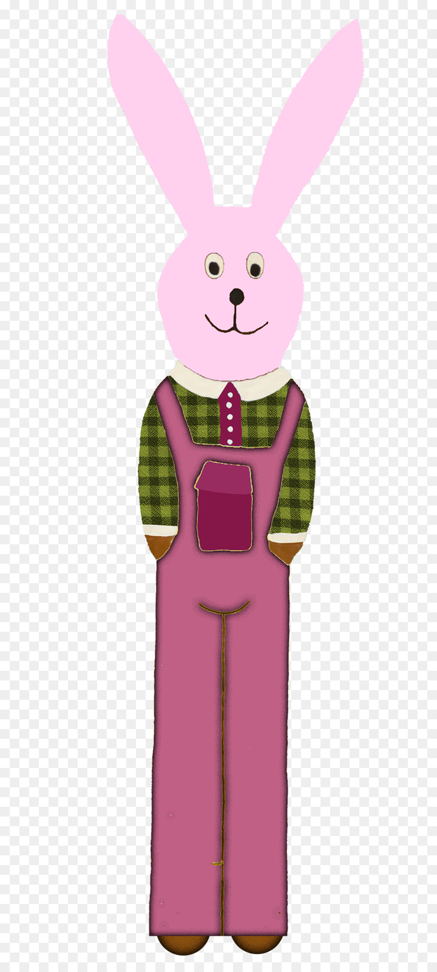 Mutter-Kaninchen-Cartoon-Rosa - Niedlichen rosa Häschen