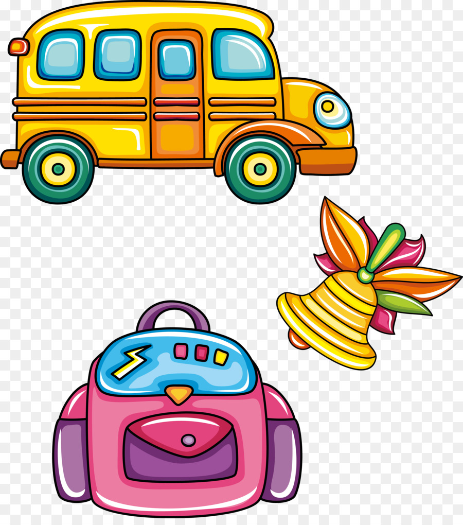 illustrazione - vettore di scuola bus