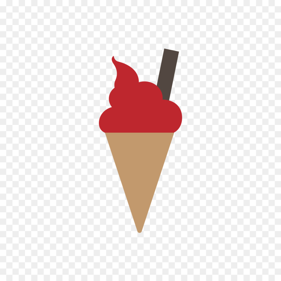 Ice cream cone - Red ice cream