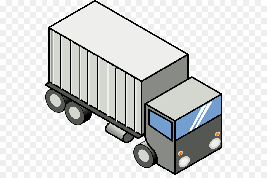 Chiếc xe tải Bán trailer Clip nghệ thuật - phim hoạt hình xe tải bản vẽ