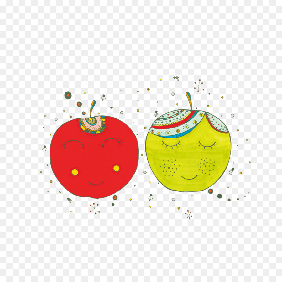 Apple-Symbol - Apple lächelndes Gesicht