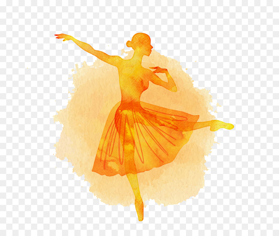 Vũ công Ballet Màu nước sơn - Màu nước vũ công