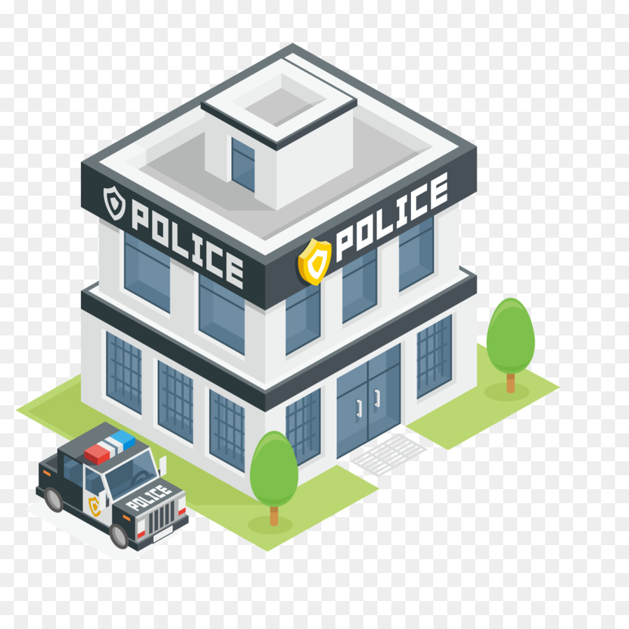 cartoon police station