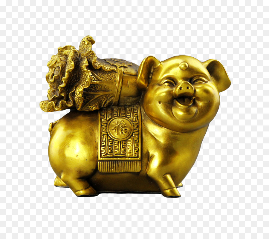 Hausschwein Gold Kupfer - Kupfer-Schwein-Kohl