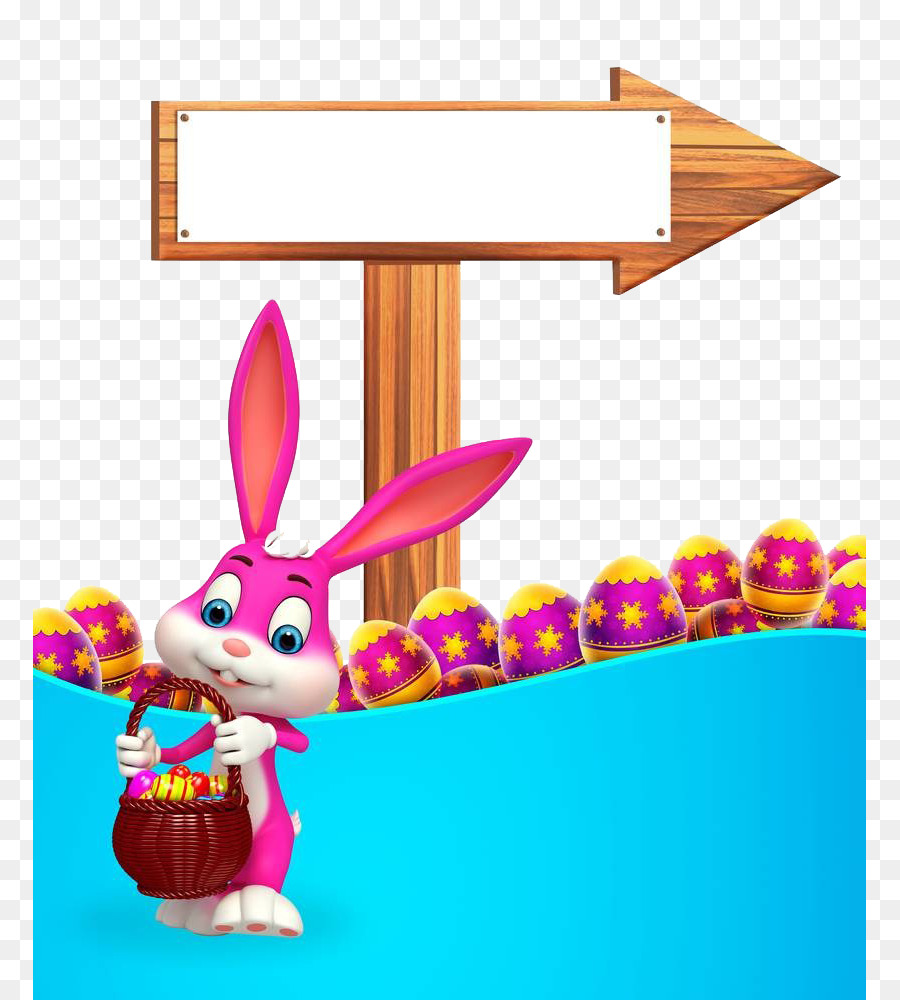 Coniglietto di pasqua Freccia fotografia di Stock, Illustrazione - Cesto di coniglietto