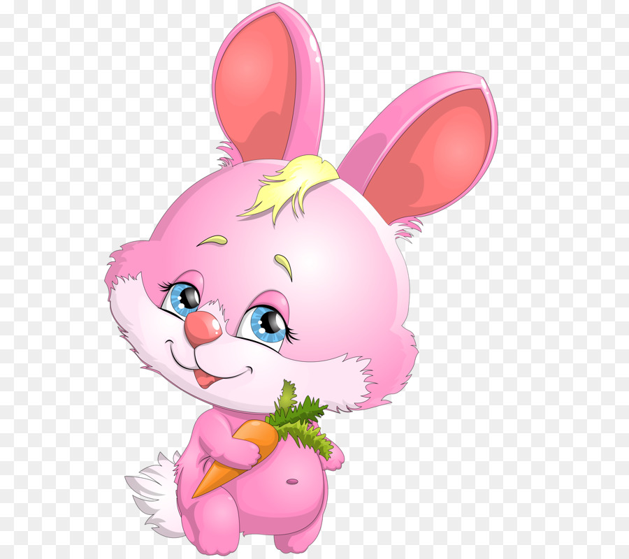 Osterhase Angora Kaninchen Bugs Bunny clipart - Pink Bunny