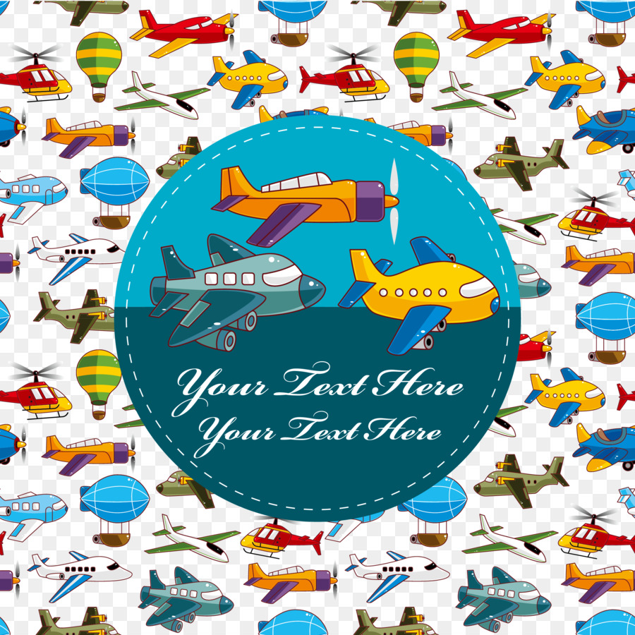 Flugzeug Cartoon-Abbildung - Cartoon-Spielzeug-Verpacken Schattierung