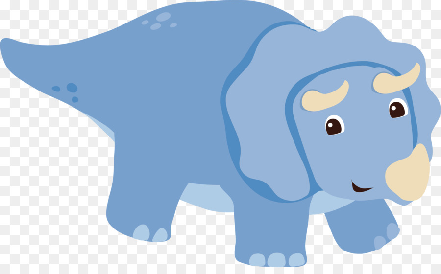 Afrikanischer Elefant Indischer Elefant Blau - Blaue Elefant-Vektor