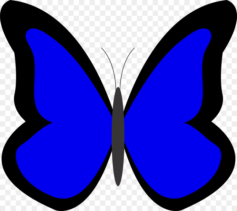 Schmetterling Blau Farbe Clip art - Gründliche Cliparts