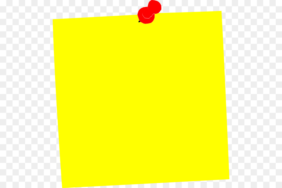 Nota di Post it, Carta, Clip art - quadrato giallo clipart