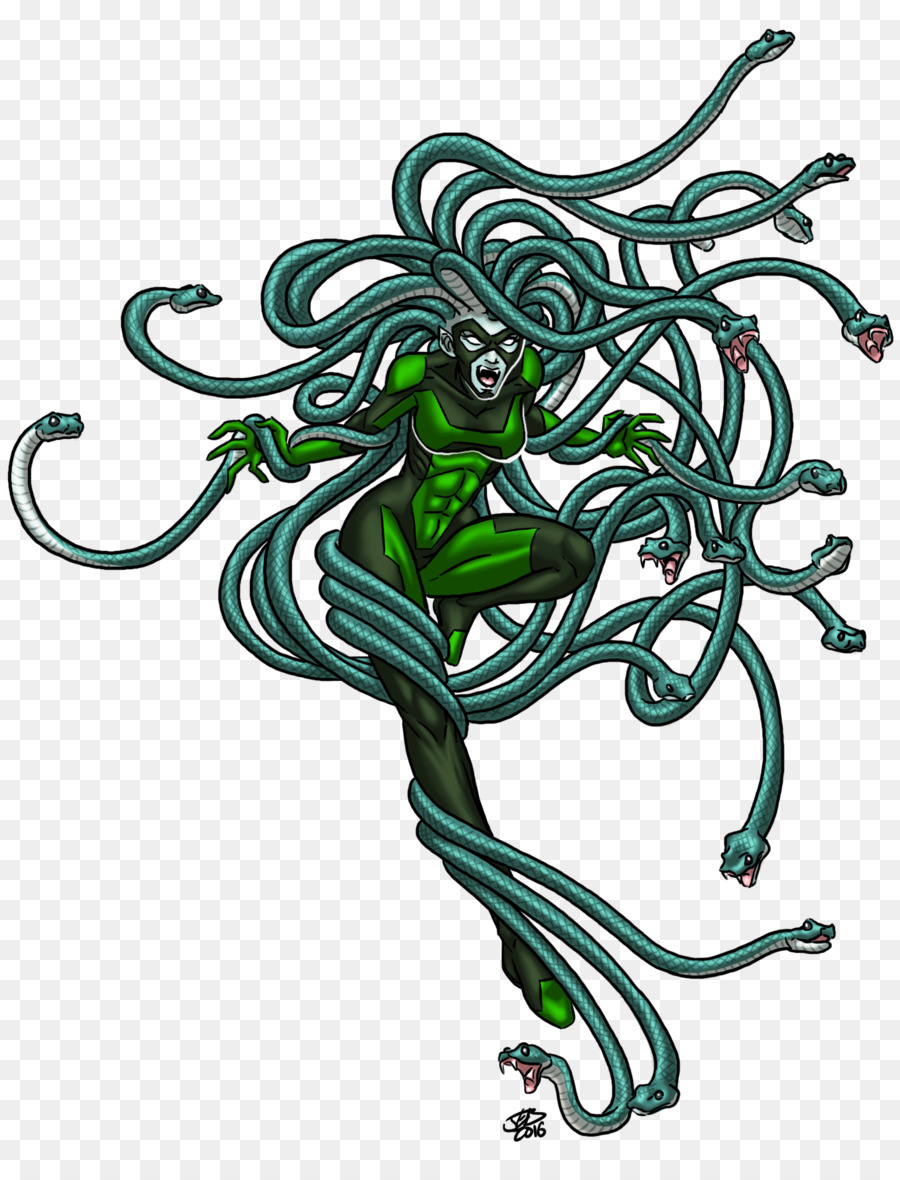 Medusa PNG Picture, Medusa Beauty Snake Green Cartoon Character, Medusa,  Snake Hair Banshee, Athens PNG Image For Free Download