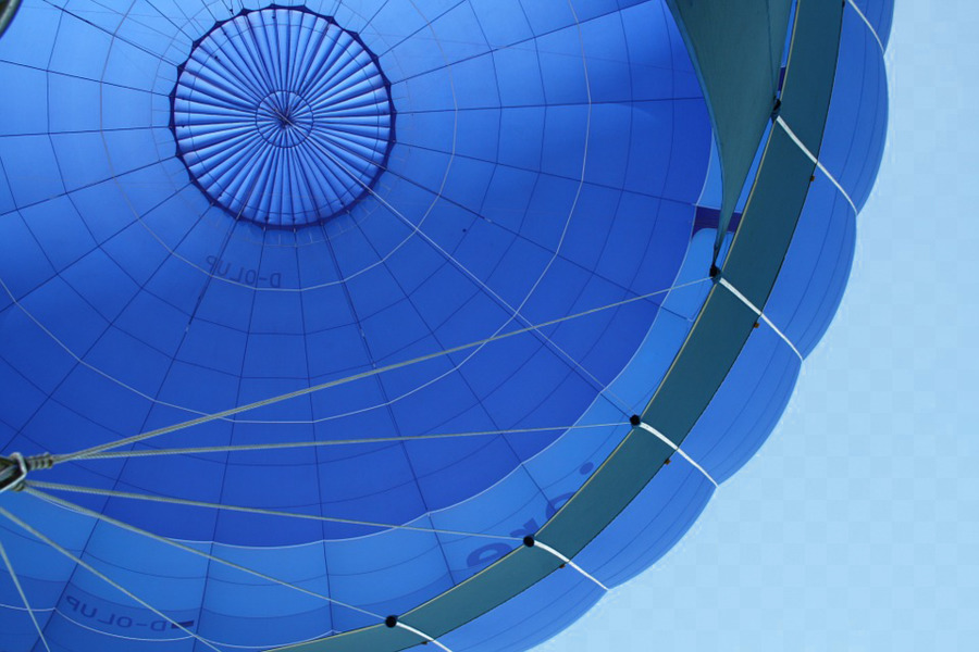 Flug 2016 Lockhart Heißluftballon-Absturz Lager.xchng - blau Fallschirm