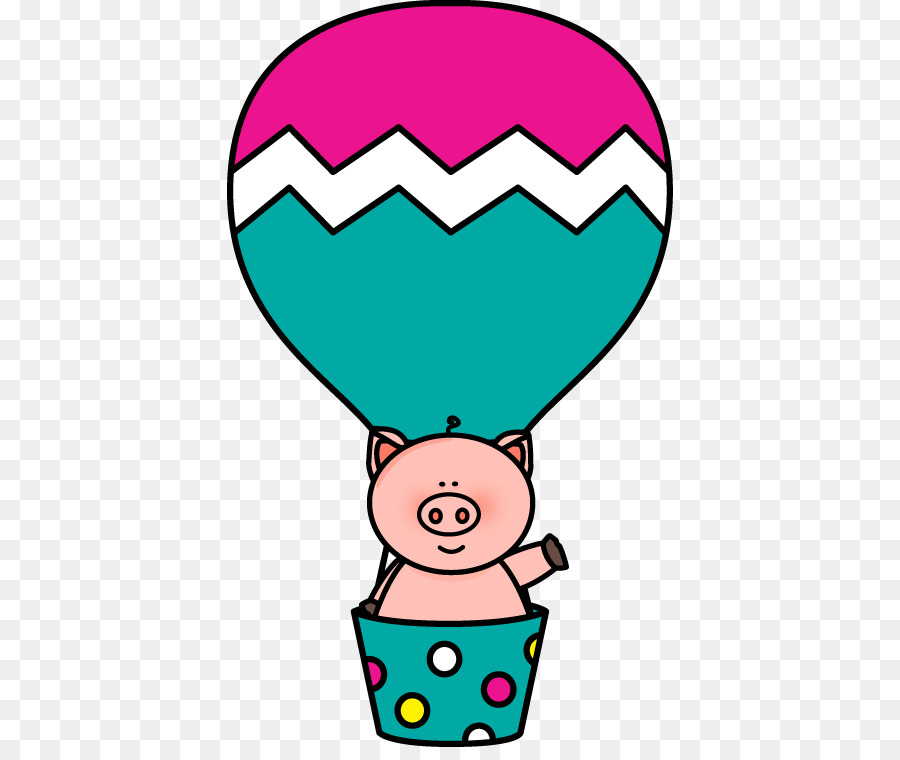 Pig Hot air balloon Clip art - Air Cliparts