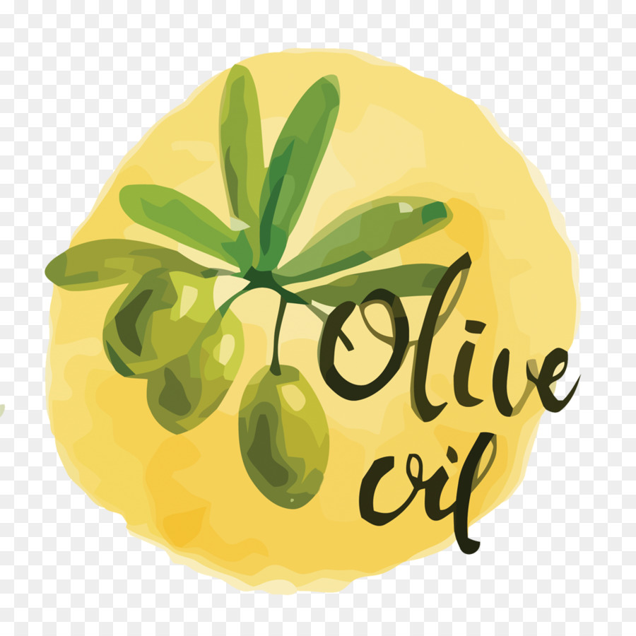 Oliven-öl-Flasche - Vektor lackiert oliv material