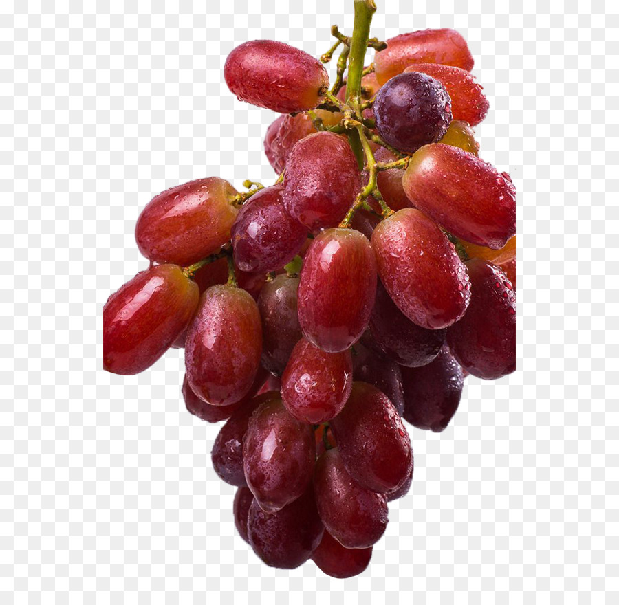 Kyoho Grape Zante Johannisbeere Beeren Kernlose Früchte - Ein string, der aus roten Trauben