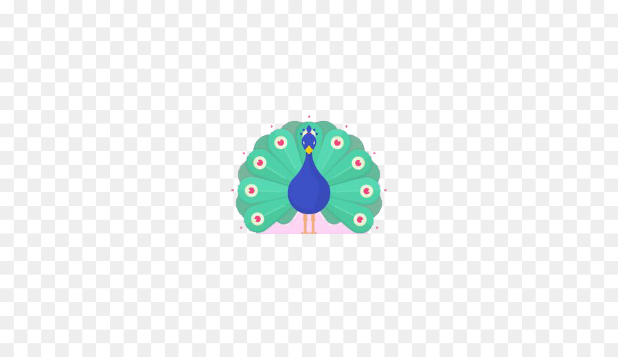 Công thiết kế đồ Họa thiết kế Phẳng - phim hoạt hình peacock
