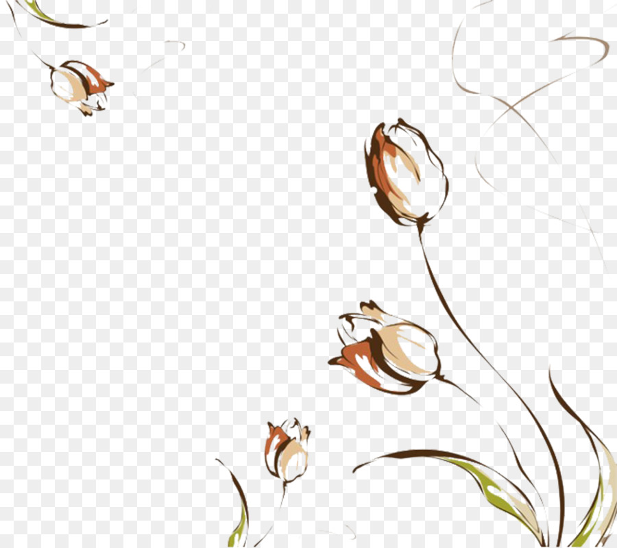 fiore di tulipano - Versione Cartoon di tulip immagine materiale