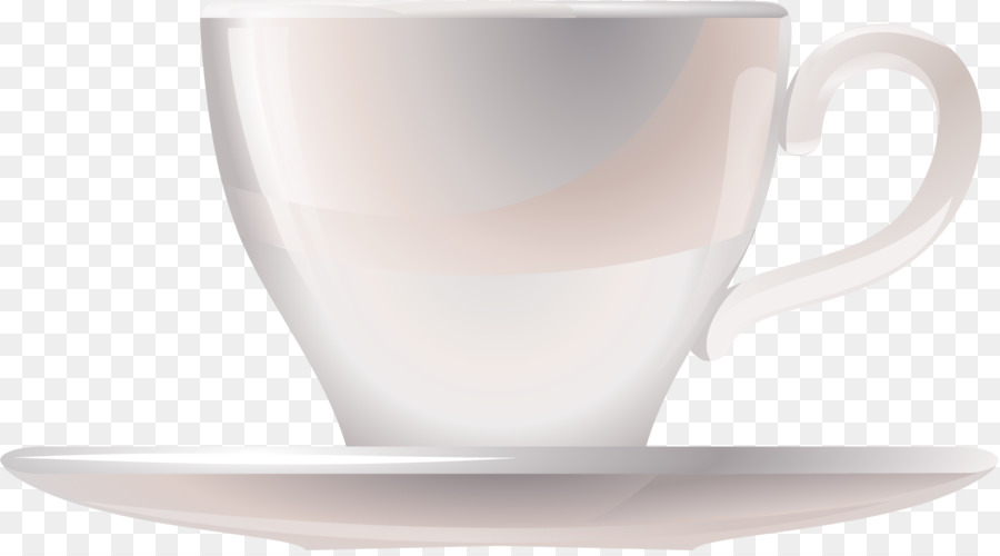Máy pha cà Phê cốc Cafe Kính - Véc tơ vẽ tay trắng tách trà