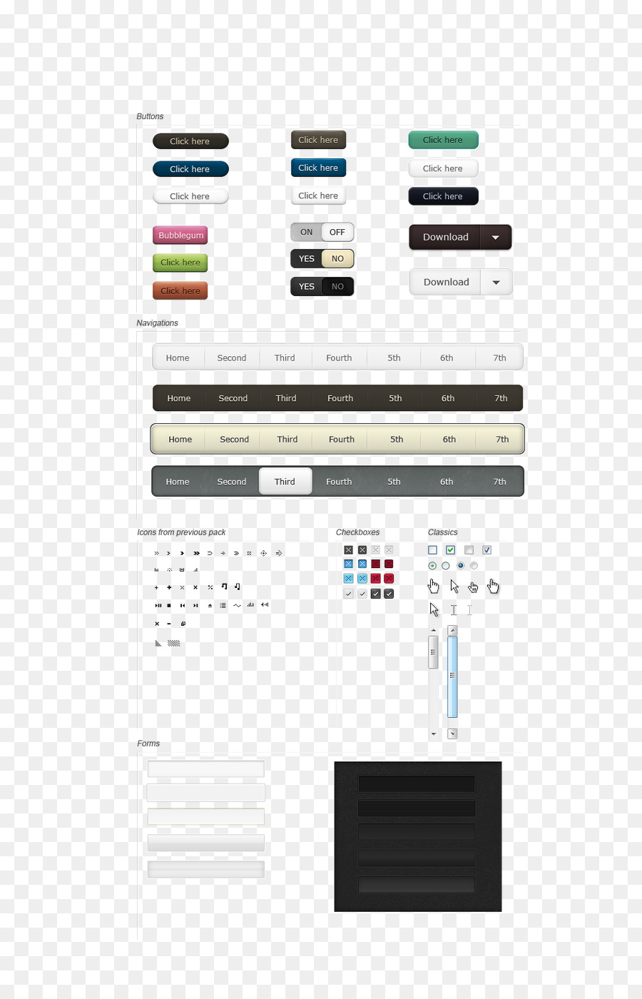 User-interface-design-Widget - Web-ui-Tasten-design
