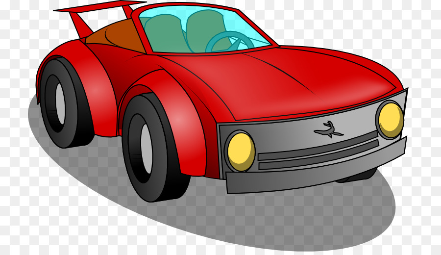 Chiếc xe thể thao Lamborghini Murcixe9lago Clip nghệ thuật - xe màu đỏ.