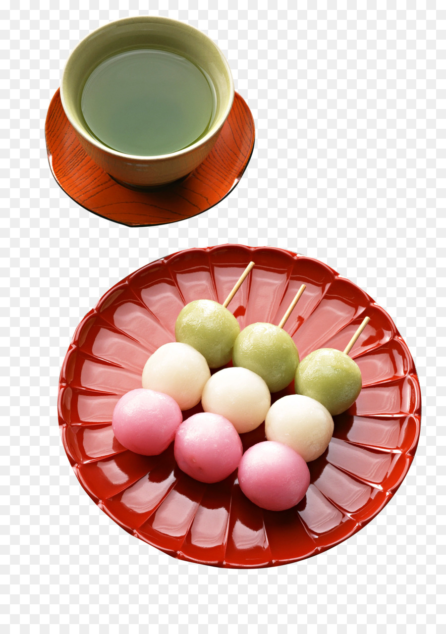 Dango Japanische Küche Mochi-Wagashi Matcha - Klebrige Reiskuchen,grüner Tee