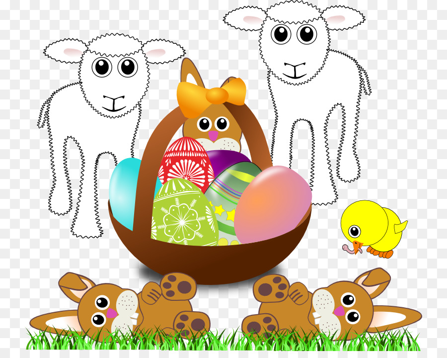 Coniglietto di pasqua, uovo di Pasqua, Pasqua, cesto di Clip art - Pasqua Pulcino Foto