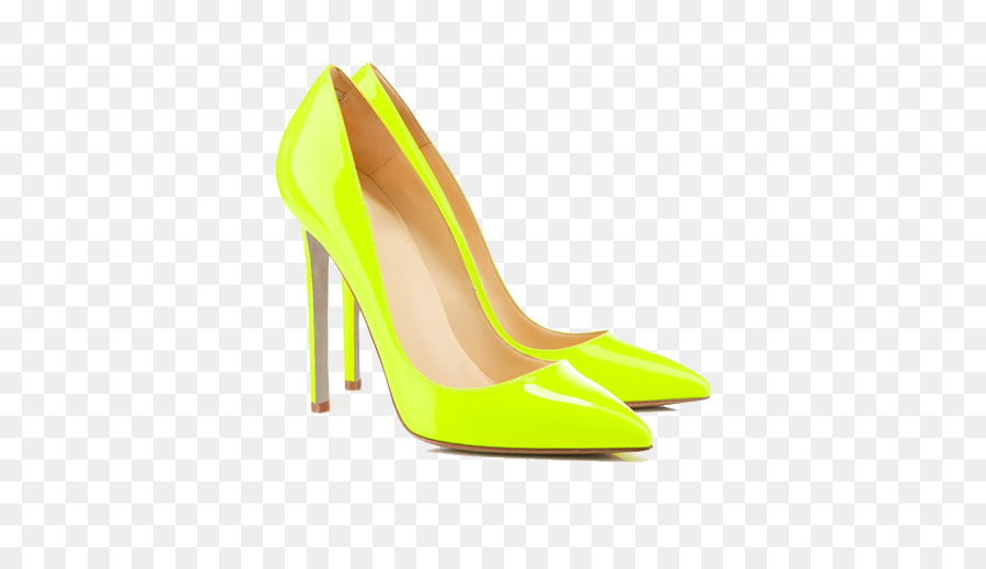Schuh mit Hohen Absätzen Schuhe Zeichnung Kohle Malerei - Gelbe high heels