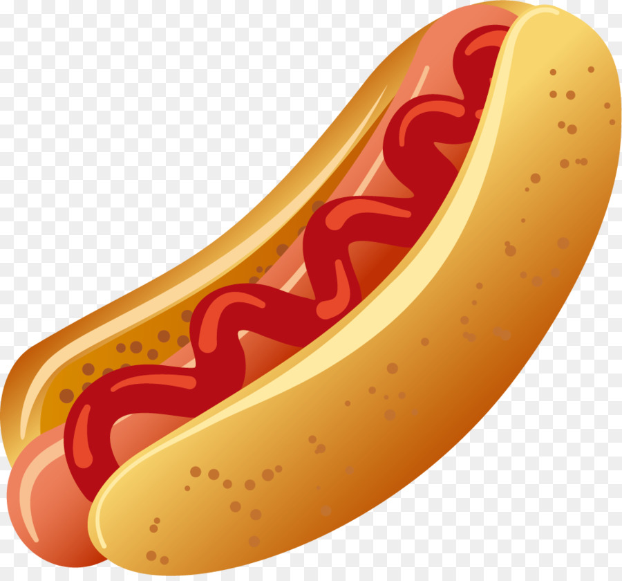 Hot-dog-Wurst Junk-food Illustration - Cartoon Gourmet-Hot-Dog
