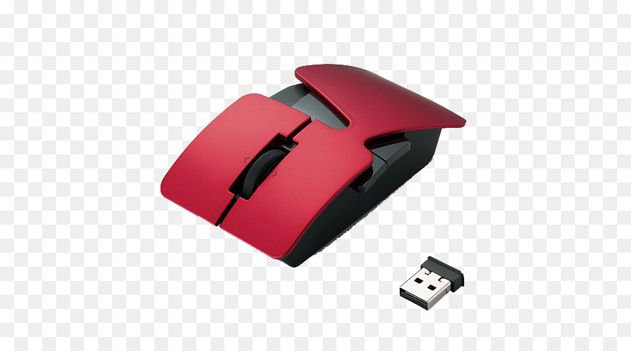 Computer-Maus Nendo office Laptop Elecom Wireless - Red Wireless Mouse