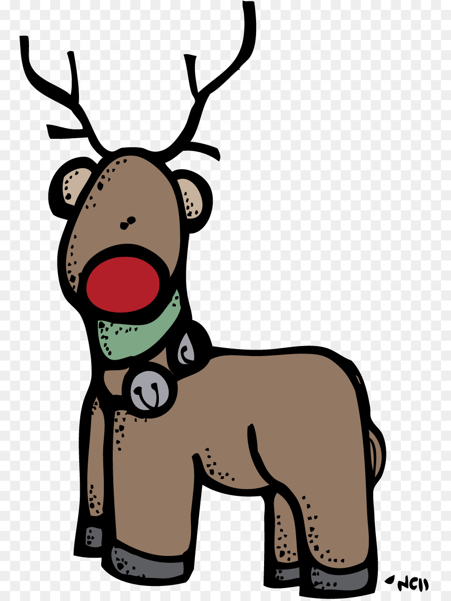 Rudolph Santa Claus Reindeer Christmas Clip art - Humping Reindeer Cliparts