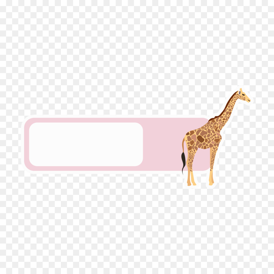 Giraffe Tier clipart - Rosa giraffe Tier Feld Sprache