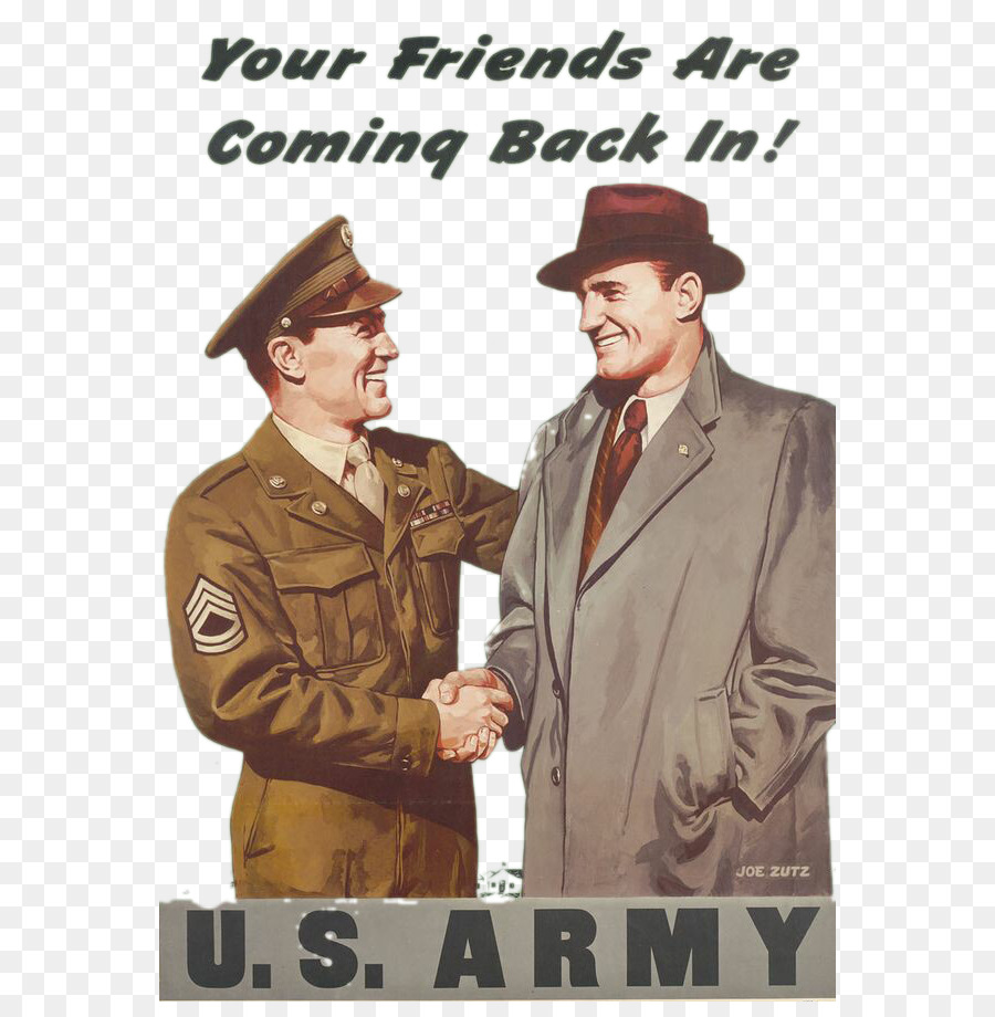 Handshake-Symbol - Hände schütteln mit US-Armee Soldaten