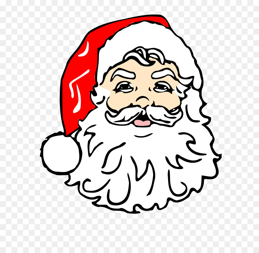 Santa Claus Gesicht-clipart - Christmas Cat Clipart