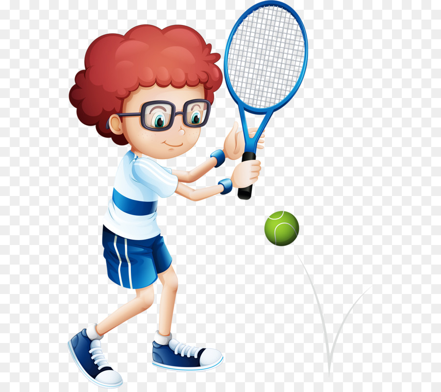 Tennis Spielen, Kind clipart - Jungen Tennis