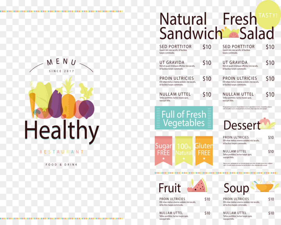 healthy food menu