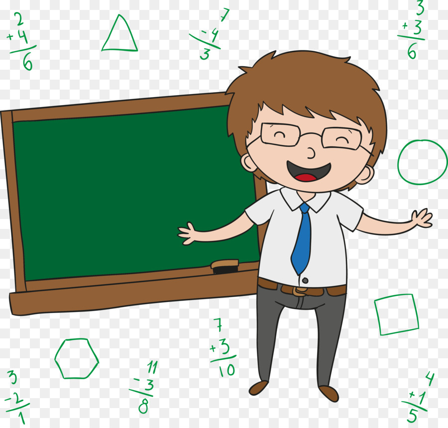 Lehrer Tag Cartoon Clip art - Glücklich lächelnde Lehrer