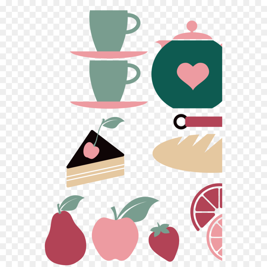 Torta Di Frutta Illustrazione - Vettore Di Cup Cake Di Frutta, Illustrazione