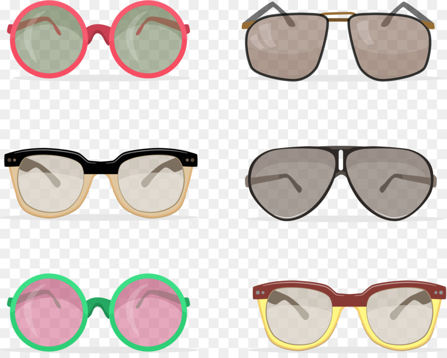 Sonnenbrille Retro-Stil Vecteur - Vektor-Sonnenbrille