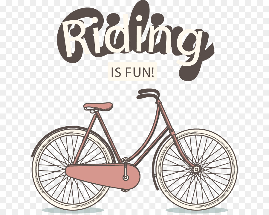 Fahrrad-Rad - Hand gezeichnet Vintage-Fahrrad-Monogramm