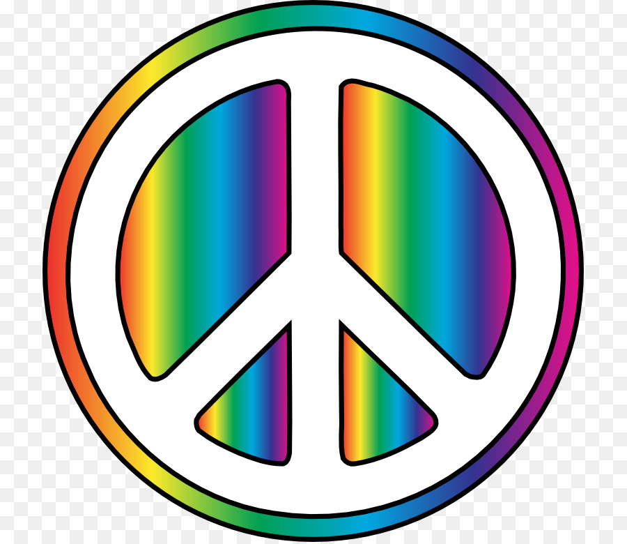 1960er Hippie-Flower-power-Peace-Symbole Clip art - 90er-Jahre-Cliparts