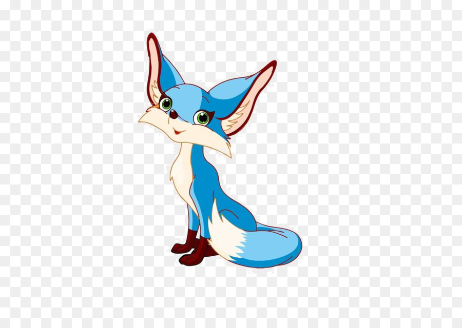 Royalty-free Fox Clip-art - Cute blue fox