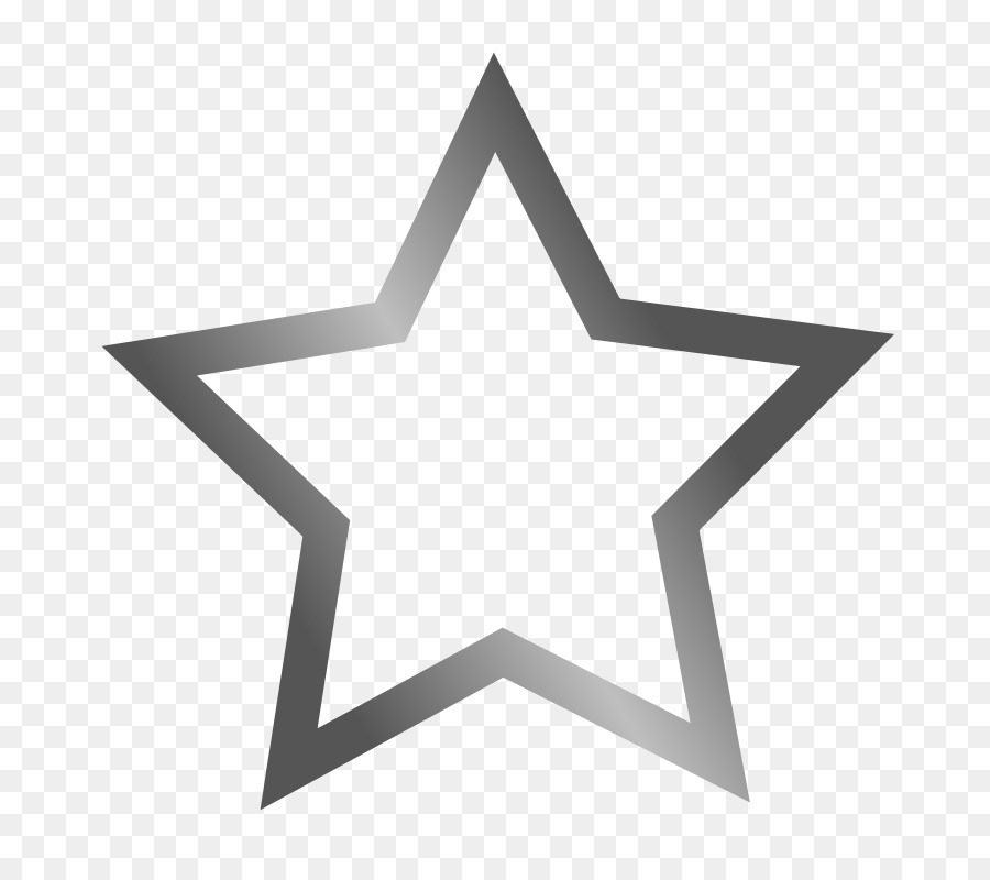 Star clip art - bianco immagine di una stella