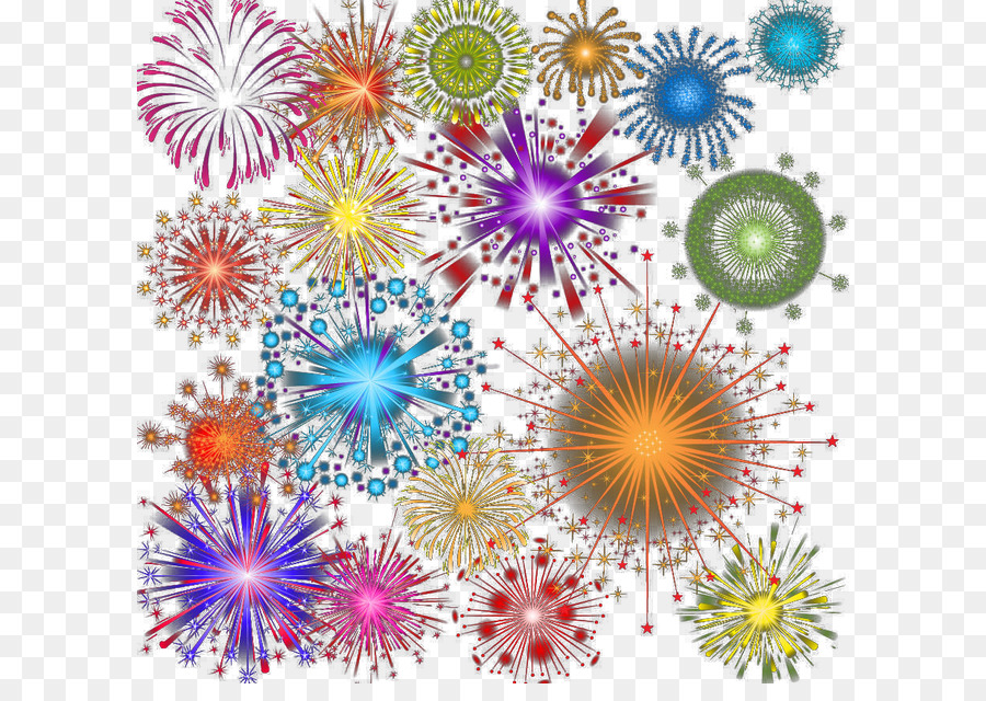 Dahlia Floral design Pattern - fuochi d'artificio