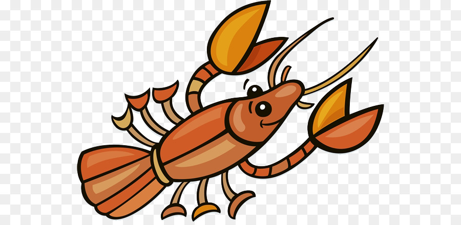 Stock illustration, Lizenzfreie Illustration - Orange lobster tail
