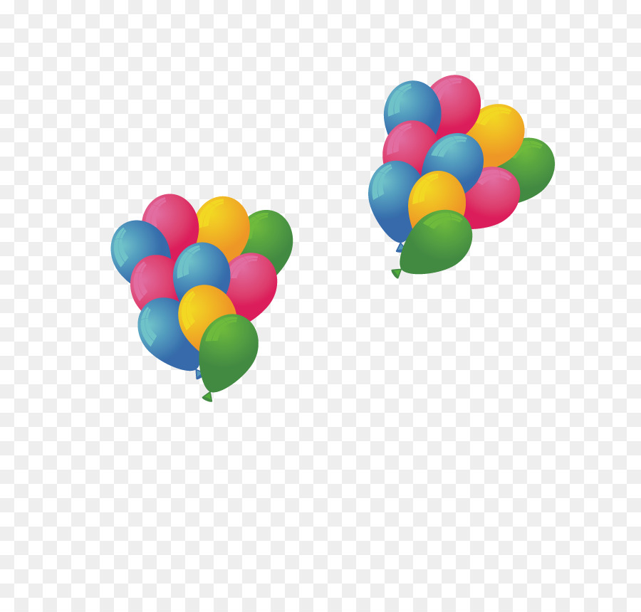 Palloncino Compleanno biglietto di Auguri - Vettore di palloncini colorati